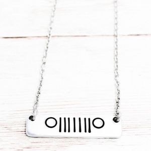 COPY - Jeep Grille Bar Necklace Hypoallergenic Stainless Steel